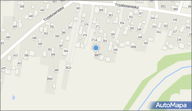 Trzebownisko, Trzebownisko, 368, mapa Trzebownisko