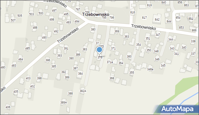 Trzebownisko, Trzebownisko, 376, mapa Trzebownisko