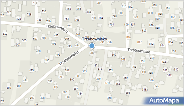 Trzebownisko, Trzebownisko, 380, mapa Trzebownisko