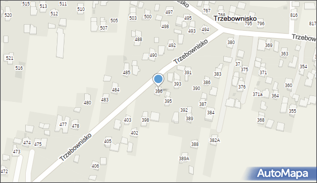 Trzebownisko, Trzebownisko, 396, mapa Trzebownisko