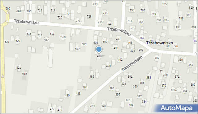 Trzebownisko, Trzebownisko, 501, mapa Trzebownisko