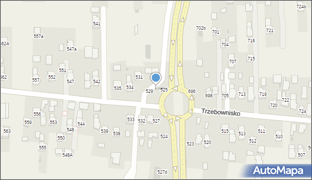 Trzebownisko, Trzebownisko, 526, mapa Trzebownisko