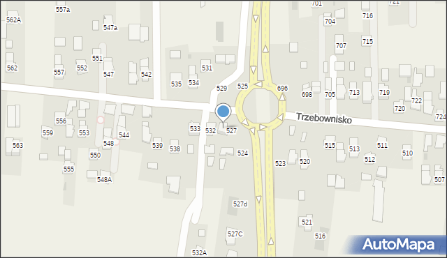 Trzebownisko, Trzebownisko, 528, mapa Trzebownisko