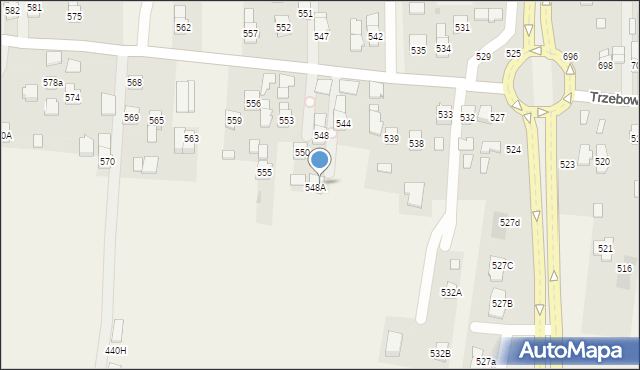 Trzebownisko, Trzebownisko, 549, mapa Trzebownisko