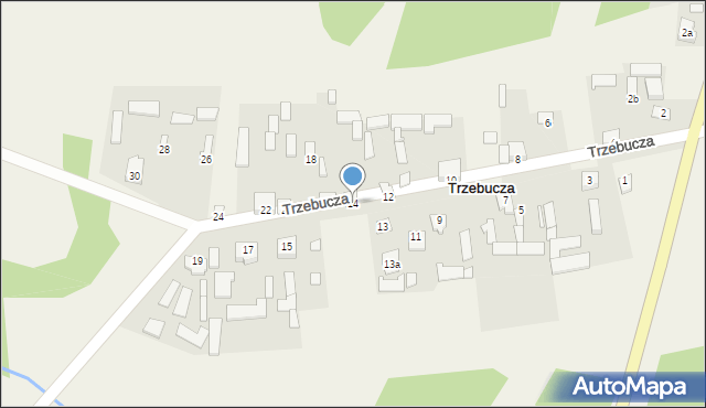 Trzebucza, Trzebucza, 14, mapa Trzebucza