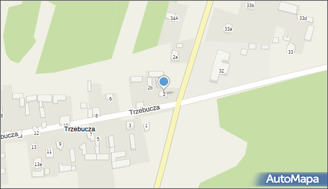 Trzebucza, Trzebucza, 2, mapa Trzebucza