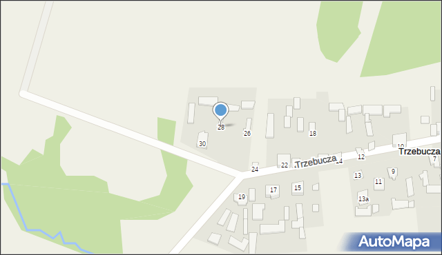 Trzebucza, Trzebucza, 28, mapa Trzebucza