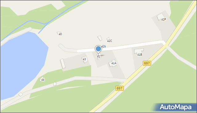 Trzebucza, Trzebucza, 41, mapa Trzebucza