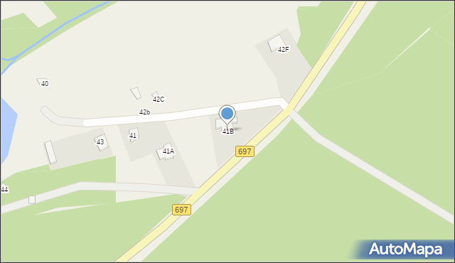 Trzebucza, Trzebucza, 41B, mapa Trzebucza