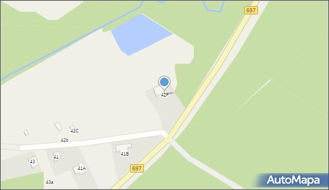 Trzebucza, Trzebucza, 42F, mapa Trzebucza