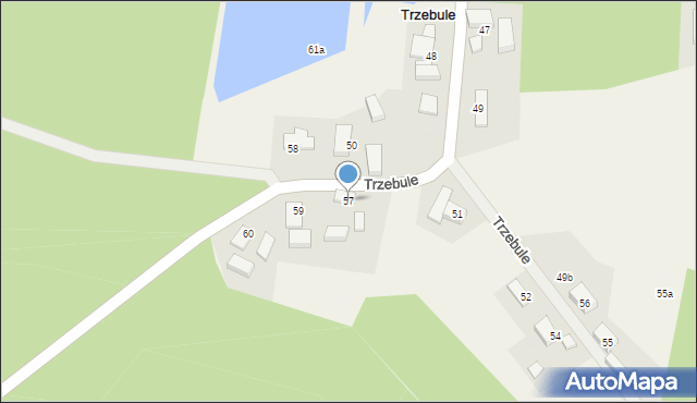 Trzebule, Trzebule, 57, mapa Trzebule