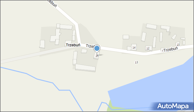 Trzebuń, Trzebuń, 15, mapa Trzebuń