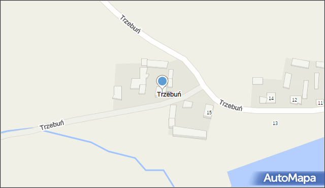 Trzebuń, Trzebuń, 16, mapa Trzebuń