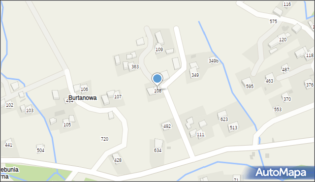 Trzebunia, Trzebunia, 108, mapa Trzebunia