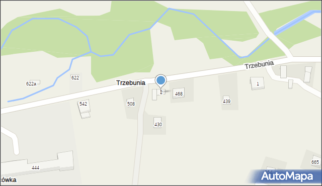 Trzebunia, Trzebunia, 2, mapa Trzebunia