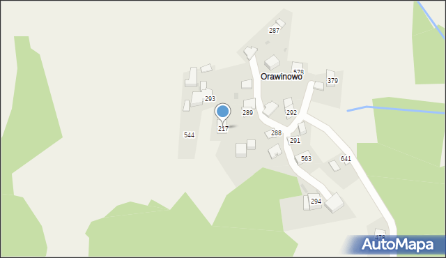 Trzebunia, Trzebunia, 217, mapa Trzebunia