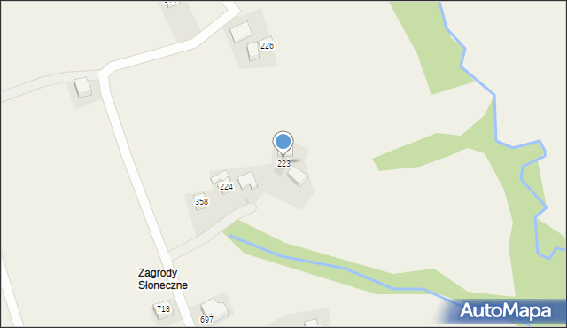 Trzebunia, Trzebunia, 223, mapa Trzebunia