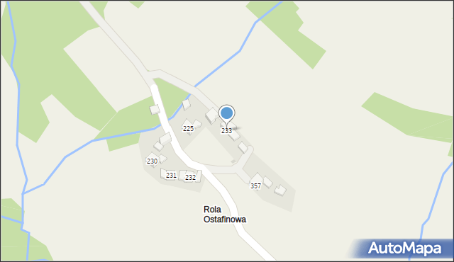 Trzebunia, Trzebunia, 233, mapa Trzebunia