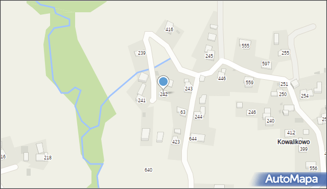 Trzebunia, Trzebunia, 242, mapa Trzebunia