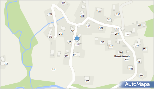 Trzebunia, Trzebunia, 244, mapa Trzebunia