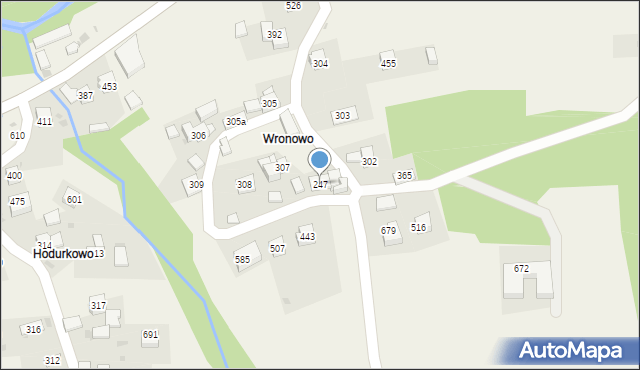 Trzebunia, Trzebunia, 247, mapa Trzebunia