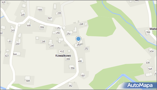 Trzebunia, Trzebunia, 253, mapa Trzebunia