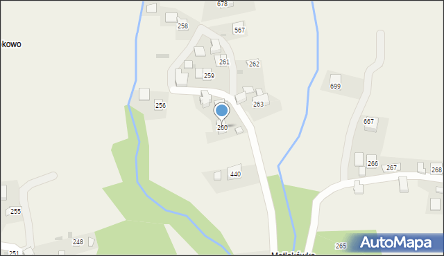 Trzebunia, Trzebunia, 260, mapa Trzebunia