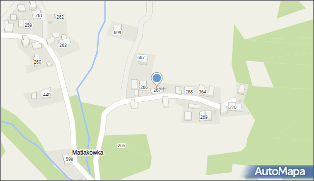 Trzebunia, Trzebunia, 267, mapa Trzebunia