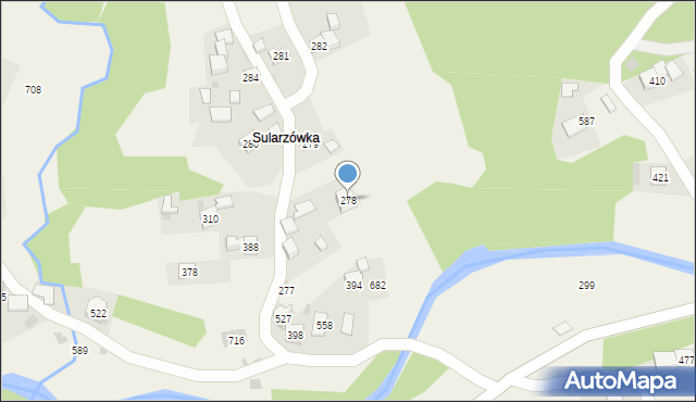 Trzebunia, Trzebunia, 278, mapa Trzebunia