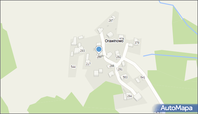 Trzebunia, Trzebunia, 289, mapa Trzebunia