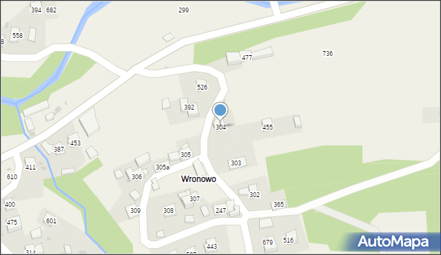 Trzebunia, Trzebunia, 304, mapa Trzebunia