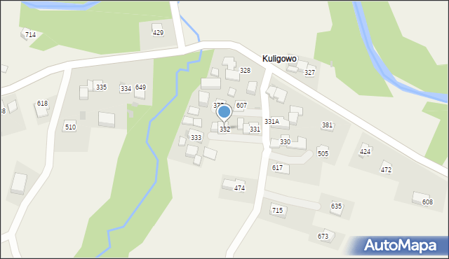 Trzebunia, Trzebunia, 332, mapa Trzebunia