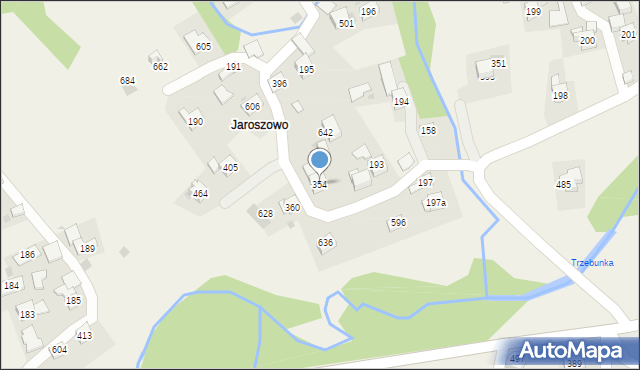 Trzebunia, Trzebunia, 354, mapa Trzebunia