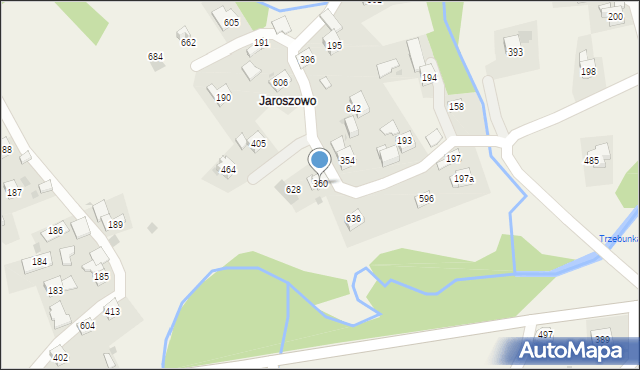 Trzebunia, Trzebunia, 360, mapa Trzebunia