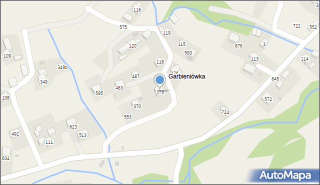 Trzebunia, Trzebunia, 376, mapa Trzebunia