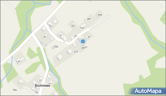 Trzebunia, Trzebunia, 431, mapa Trzebunia