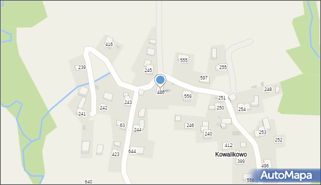 Trzebunia, Trzebunia, 446, mapa Trzebunia