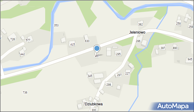 Trzebunia, Trzebunia, 467, mapa Trzebunia