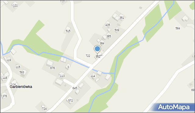 Trzebunia, Trzebunia, 552, mapa Trzebunia