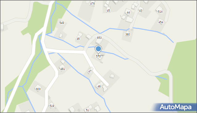 Trzebunia, Trzebunia, 570, mapa Trzebunia