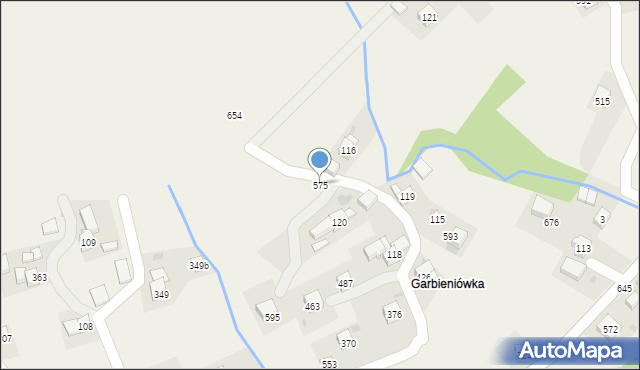 Trzebunia, Trzebunia, 575, mapa Trzebunia