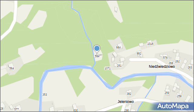 Trzebunia, Trzebunia, 594, mapa Trzebunia