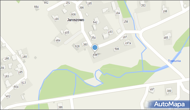 Trzebunia, Trzebunia, 636, mapa Trzebunia