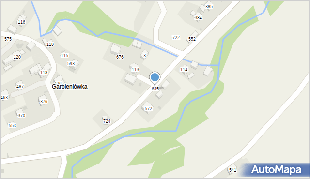 Trzebunia, Trzebunia, 645, mapa Trzebunia