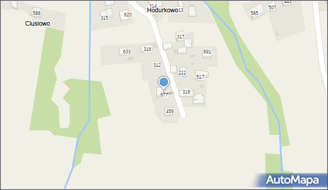 Trzebunia, Trzebunia, 677, mapa Trzebunia