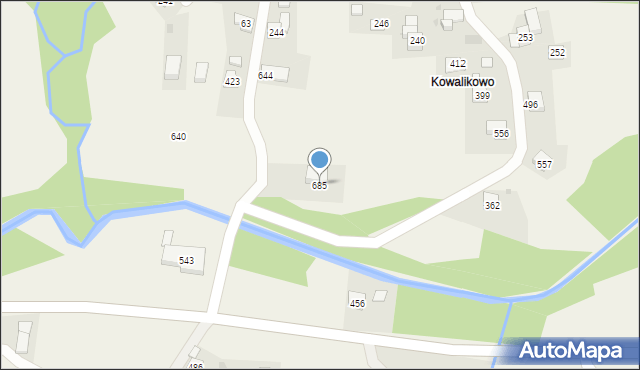 Trzebunia, Trzebunia, 685, mapa Trzebunia