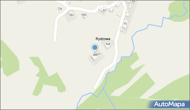 Trzebunia, Trzebunia, 689, mapa Trzebunia