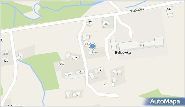 Trzebunia, Trzebunia, 8, mapa Trzebunia