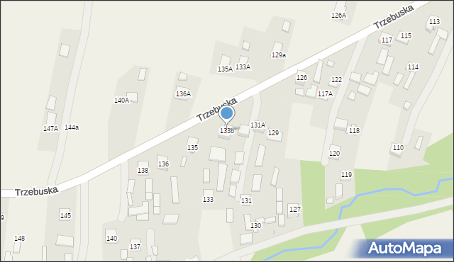 Trzebuska, Trzebuska, 133b, mapa Trzebuska