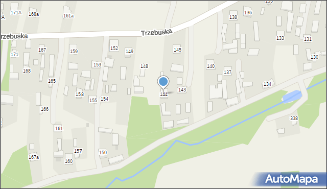 Trzebuska, Trzebuska, 144, mapa Trzebuska